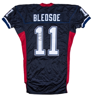 2002 Drew Bledsoe Game Used and Signed Buffalo Bills Jersey Worn on November 3, 2002 for First Game Against Former Team New England Patriots (NFL PSA/DNA) 